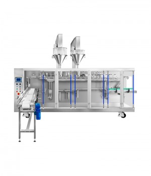 Herizonal pouch fill seal packaging machine